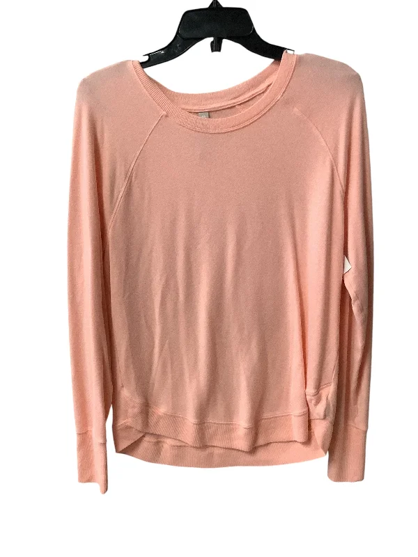 Athletic Top Long Sleeve Crewneck By Athleta In Pink, Size: M