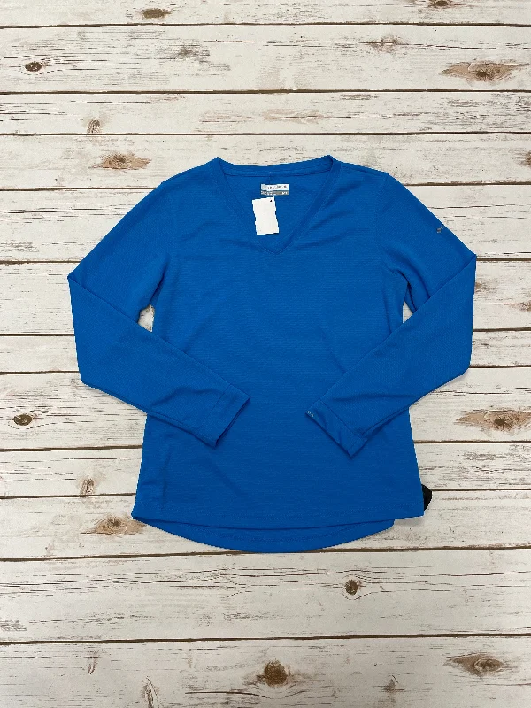 Athletic Top Long Sleeve Crewneck By Columbia In Blue, Size: Xs