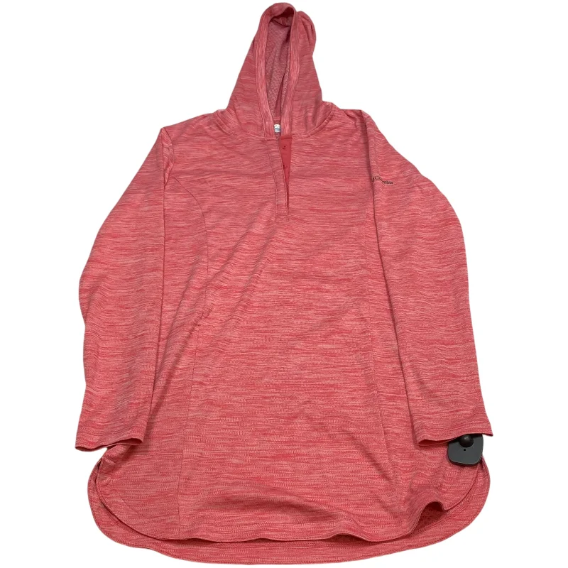 Athletic Top Long Sleeve Hoodie By Columbia In Pink, Size: M