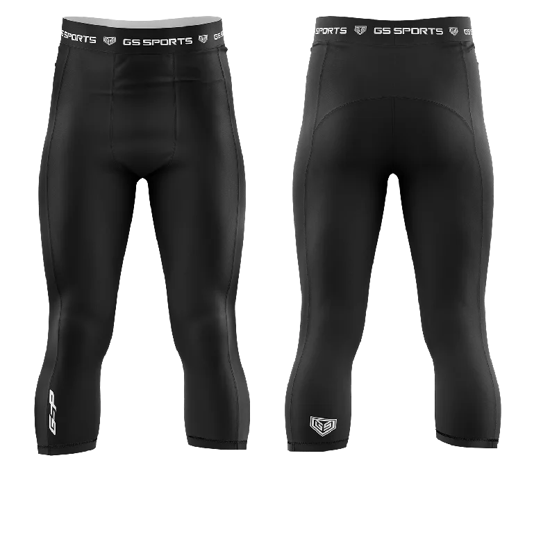 GS Sports Men's 3/4 Compression Tights