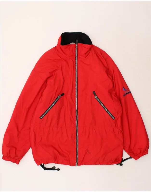 LUHTA Mens Windbreaker Jacket Large Red Polyester