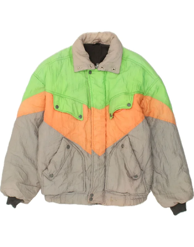 VINTAGE Mens Windbreaker Jacket UK 40 Large Multicoloured Colourblock