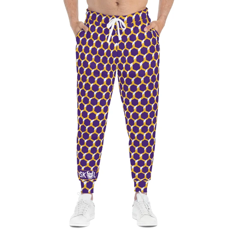 Athletic Joggers - Purple/Gold Hex