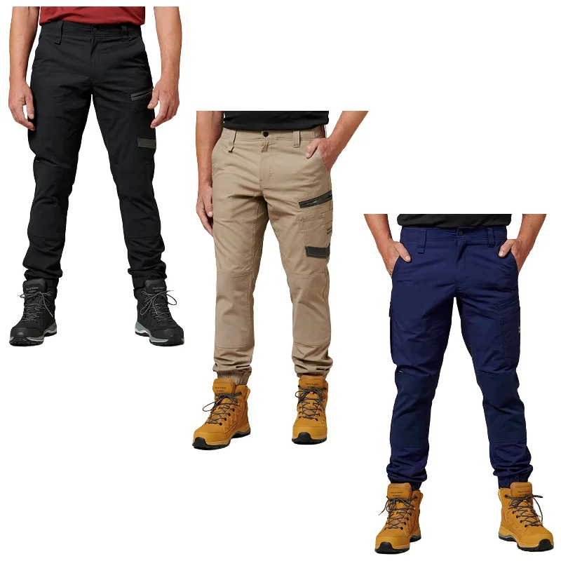 Hard Yakka Mens Raptor Active Cuffed Work Trousers