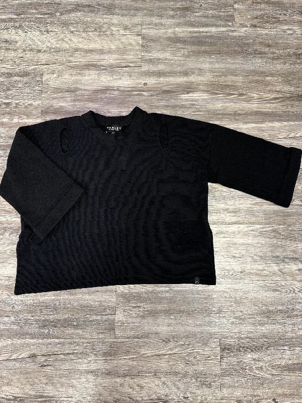 Top Long Sleeve By Varley In Black, Size: S