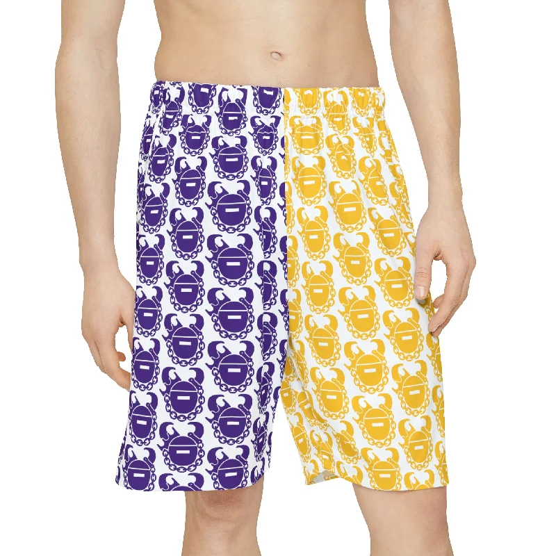 Men’s Sports Shorts - Purple & Gold Helmets