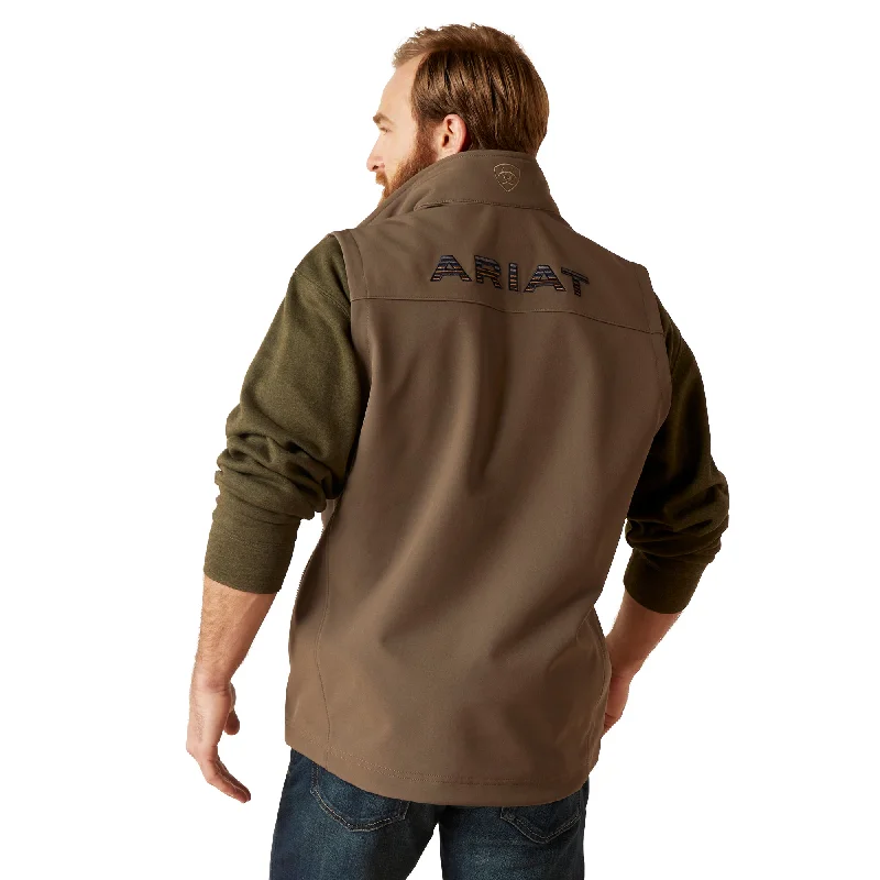 Ariat Men's Logo 2.0 Softshell Vest, Banyan Bark