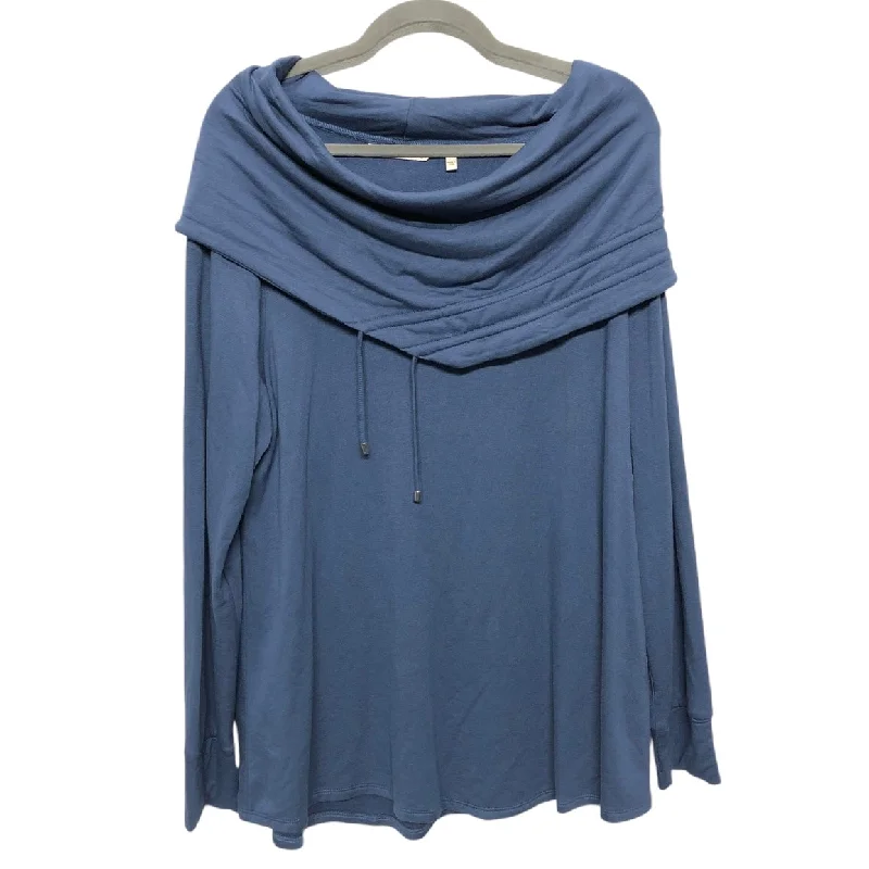 Top Long Sleeve By Soft Surroundings In Blue, Size: Xl