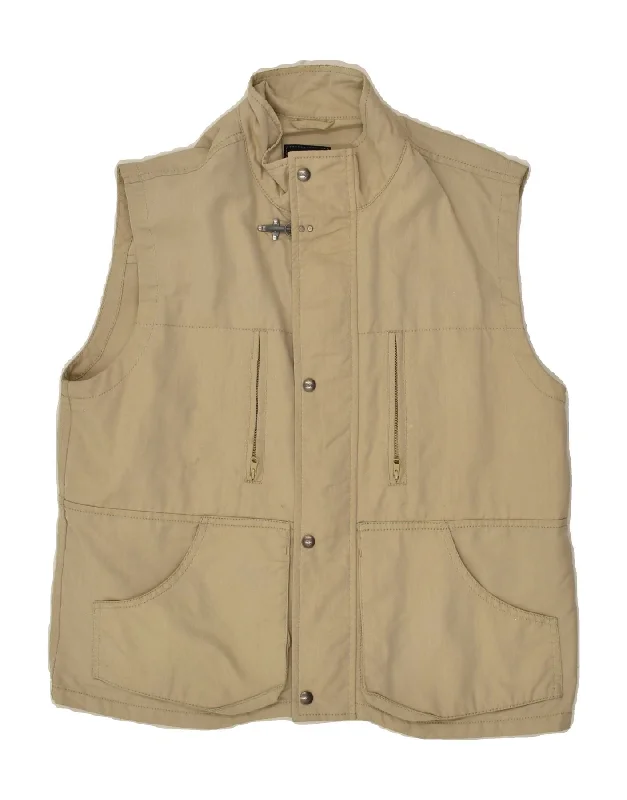 FAY Mens Utility Gilet UK 38 Medium Beige