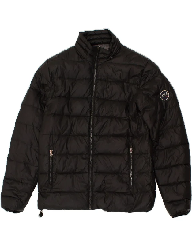 BEST COMPANY Mens Padded Jacket UK 38 Medium Black Polyester