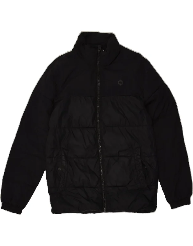 JACK & JONES Mens Padded Jacket UK 36 Small Black Polyester