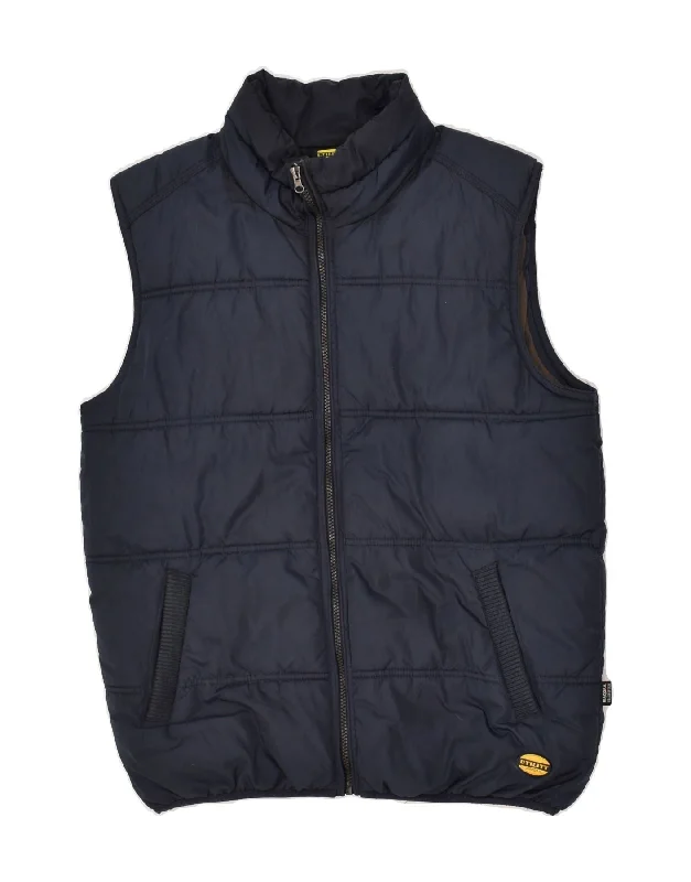 DIADORA Mens Padded Gilet UK 40 Large Navy Blue Polyester