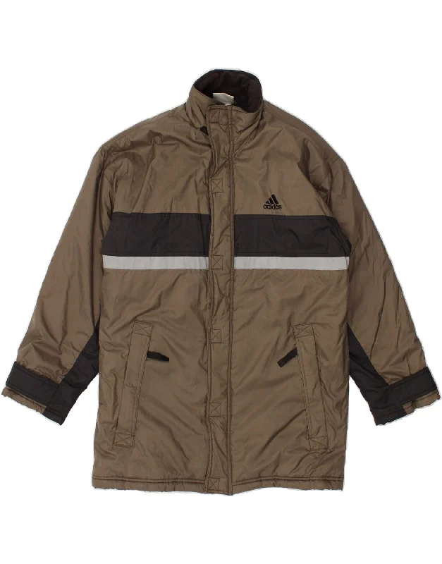 ADIDAS Mens Windbreaker Coat UK 32/34 XS Brown