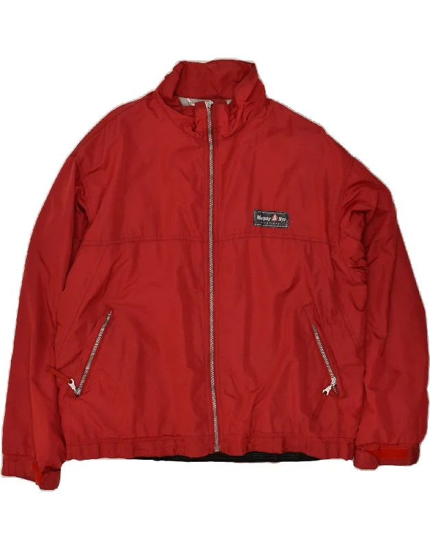 MURPHY & NYE Mens Bomber Jacket UK 40 Large Red Polyester