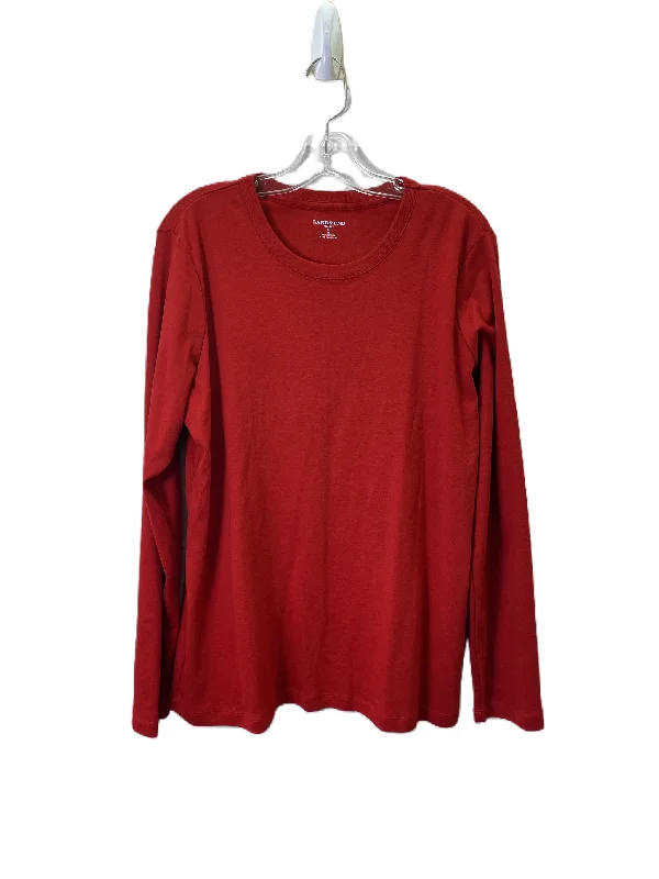 Top Long Sleeve By Lands End In Red, Size: Xl