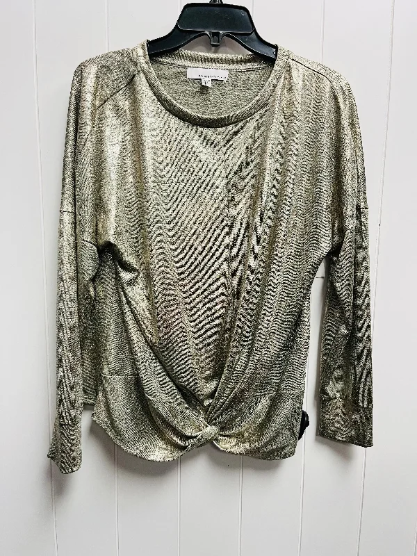 Top Long Sleeve by fourteenth place In Gold, Size: M