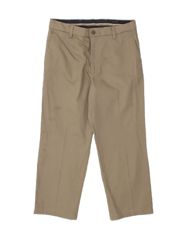 DOCKERS Mens Flex Comfort Fit Straight Chino Trousers W32 L25 Beige Cotton