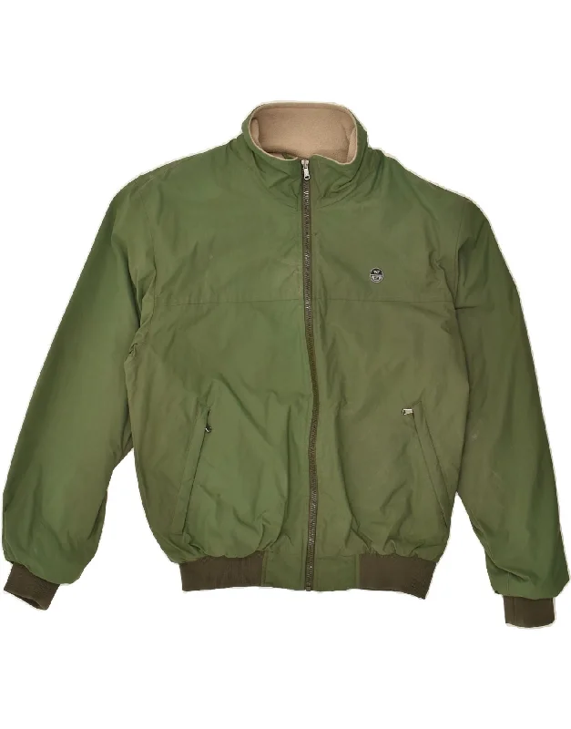 NORTH SAILS Mens Bomber Jacket UK 38 Medium Khaki Polyamide