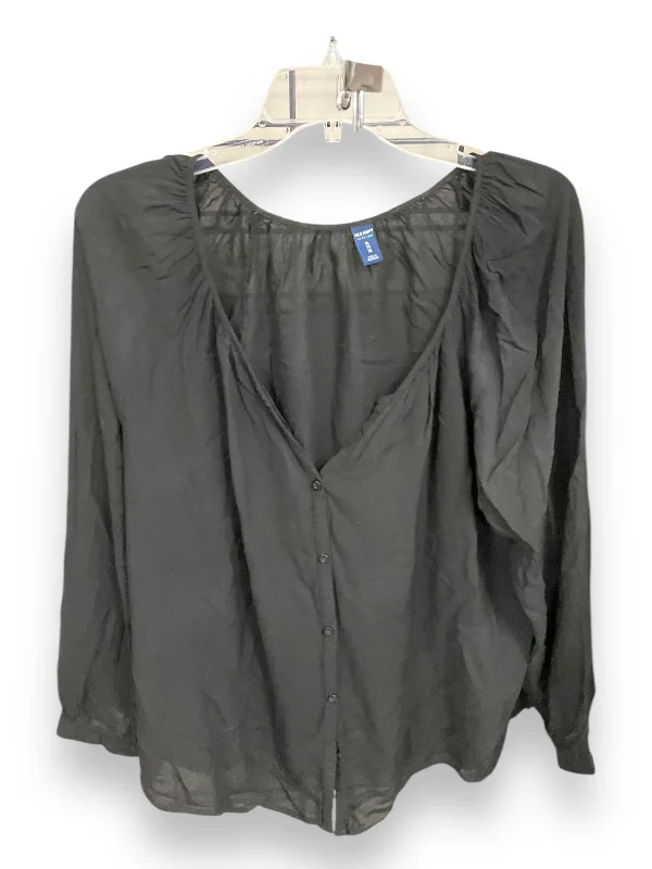 Top Long Sleeve By Old Navy In Black, Size: Xl