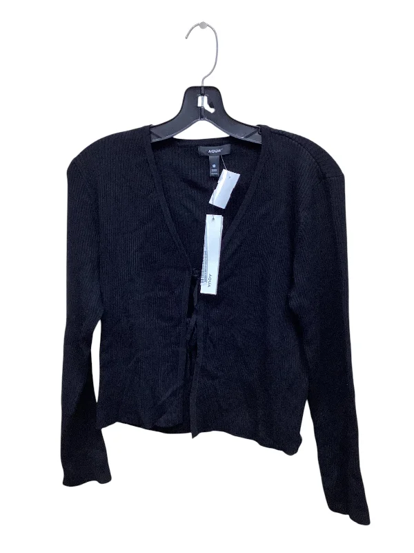 Top Long Sleeve By Aqua In Black, Size: M