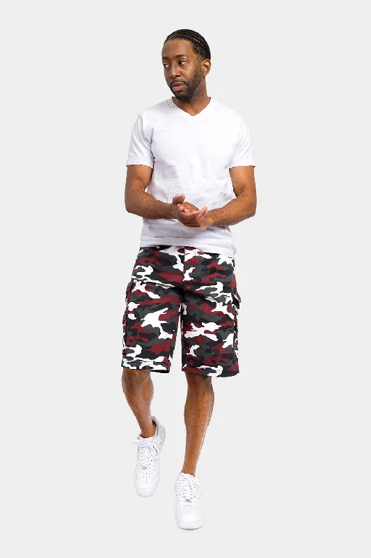 Essential Camo Relaxed Fit Chino Cargo Shorts