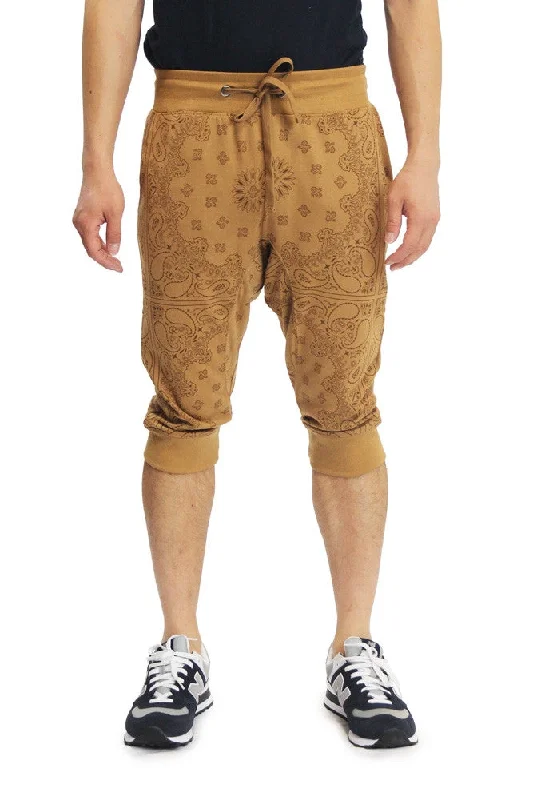 Men's Bandana French Terry Jogger Shorts