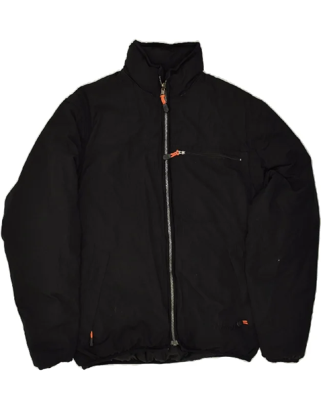 TIMBERLAND Mens Padded Jacket UK 36 Small Black Polyester