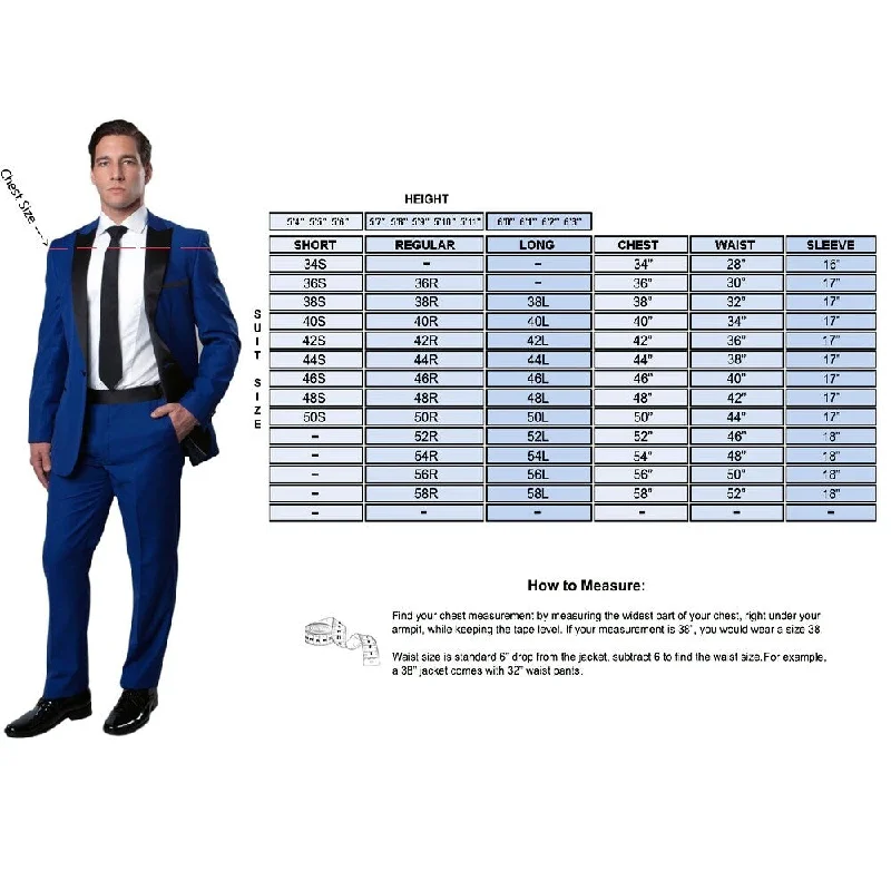 Quality Tuxedos / 2PC Slim Fit / Prom Tuxedo Suit