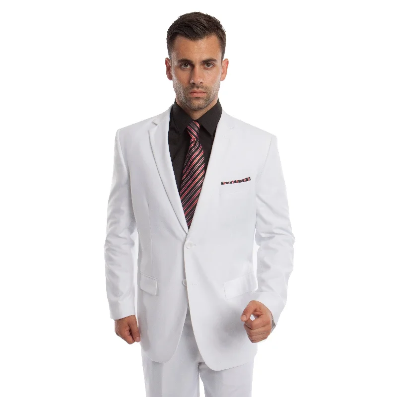 Men's Suit Set 2 Piece Set Notch Lapel Suit Set