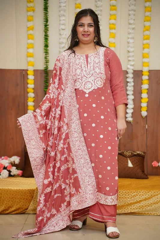 Ornate Onion Crepe Suit Set