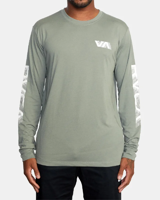 Big RVCA Speed Long Sleeve Workout Shirt - Agave Green