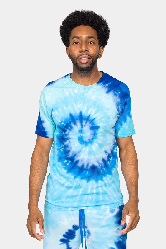 Pastel Contrast Swirl Tie Dye Cotton Shirt