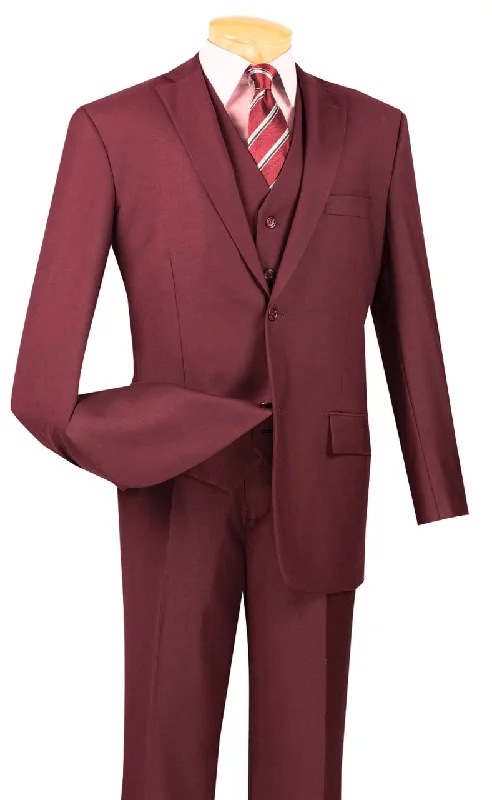 Vinci Suit V2TRC-Maroon (Burgundy Tone)