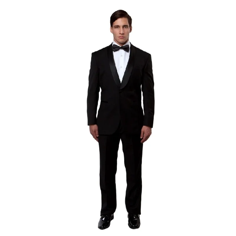 Slim Fit Tuxedo 2PC Shawl Collar Tuxedo for Men-All Occasion Tuxedos