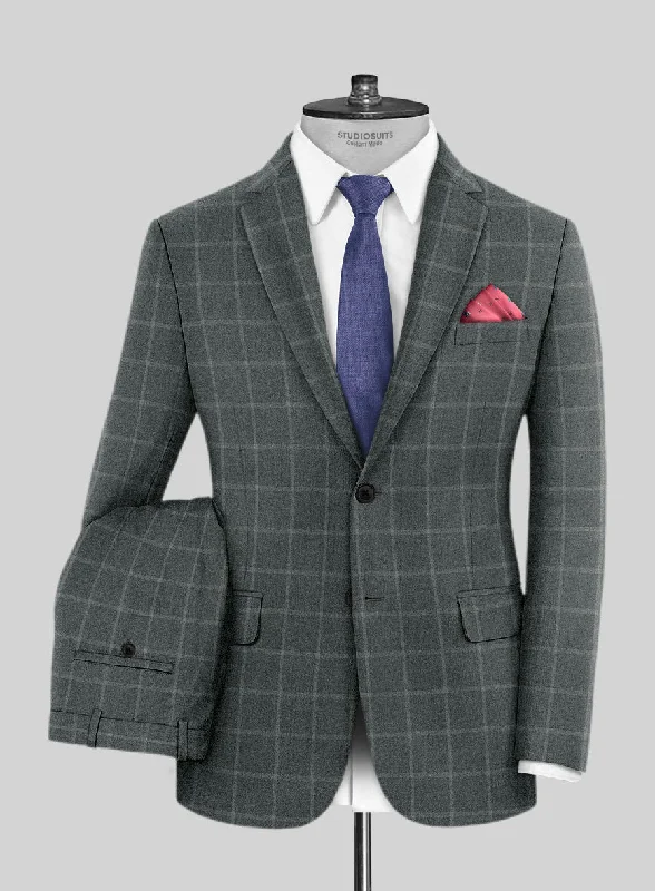 Italian Tagosa Gray Wool Suit