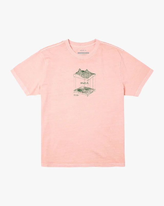 Topographic Tee - Peach