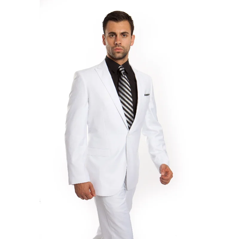 Men's Suit 2 Piece Peak Lapel Suit Set