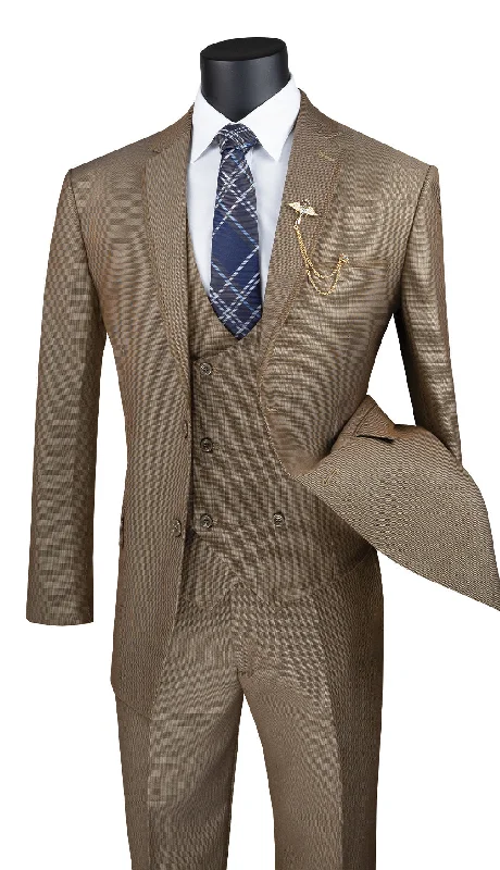 Vinci Men Suit MV2B-1C-Khaki