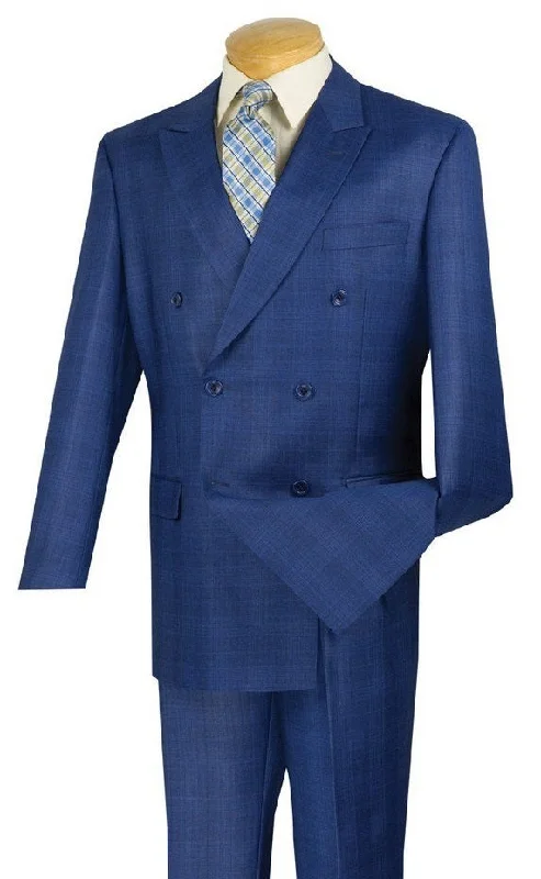 Vinci Men Suits DRW-1C Blue