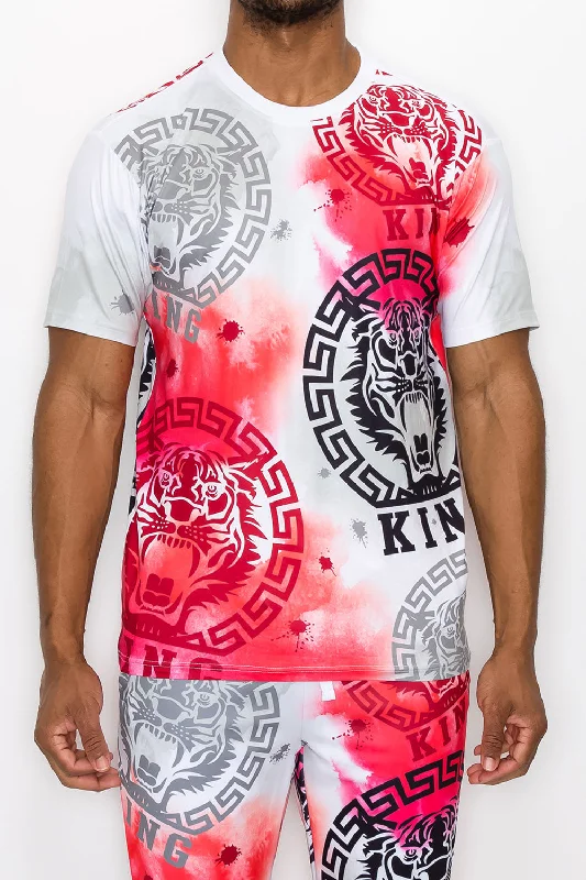 Tie Dye King Tiger T-Shirt