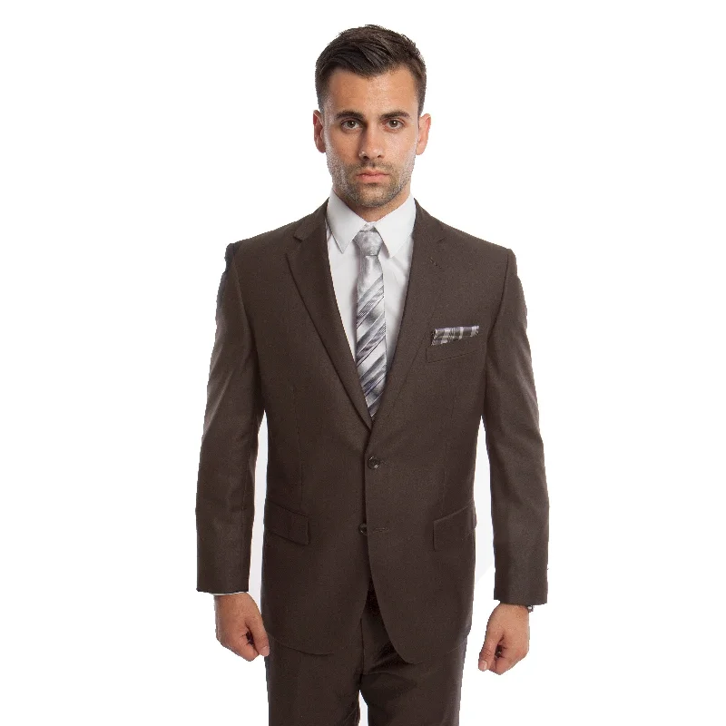 Men's Suit Set 2 Piece Set Notch Lapel Suit Set