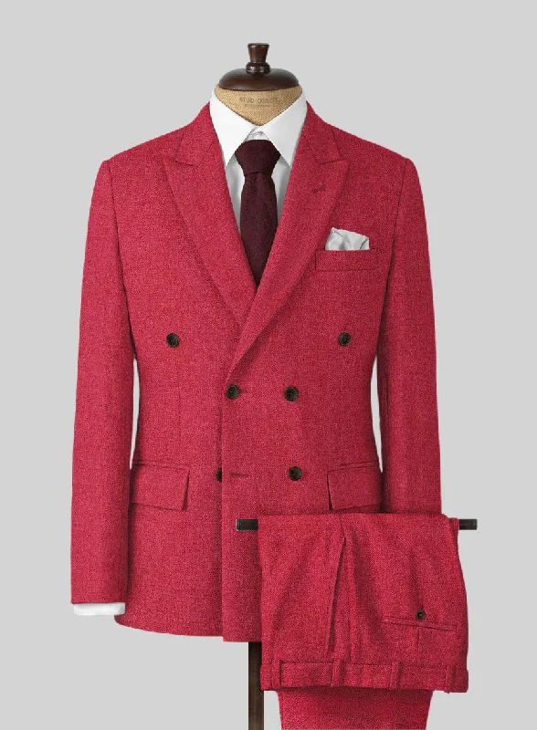 Naples Coral Pink Tweed Suit