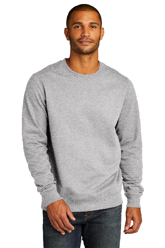 District Mens Re-Fleece Crewneck Sweatshirt - Heather Light Grey