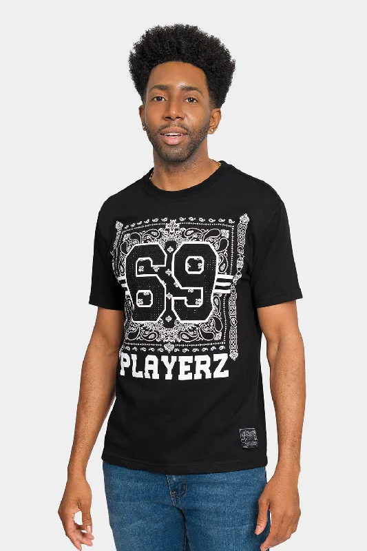 Rhinestone Studded 69 Playerz T-Shirt