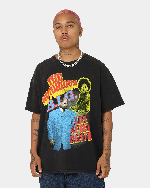 Notorious B.I.G Biggie Bootleg Vintage T-Shirt Black Wash