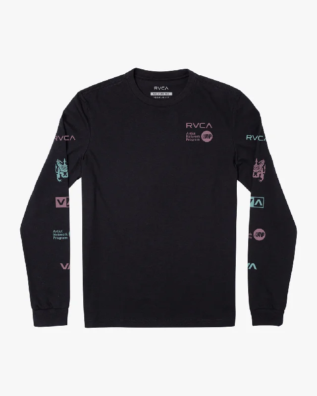 Branded Slub Long Sleeve Tee - RVCA Black