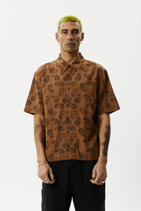 Tradition Paisley SS Shirt | Toffee