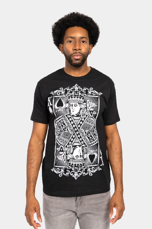 Rhinestone Studded King of Hearts T-Shirt