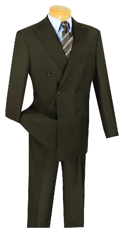 Vinci Men Suit DC900-1C-Brown