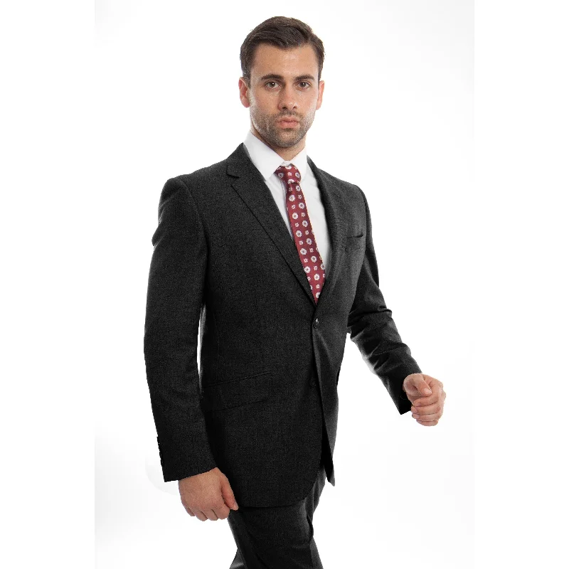 Men's Jacket Suit Modern Fit Notch Lapel Slanted Pocket Suit